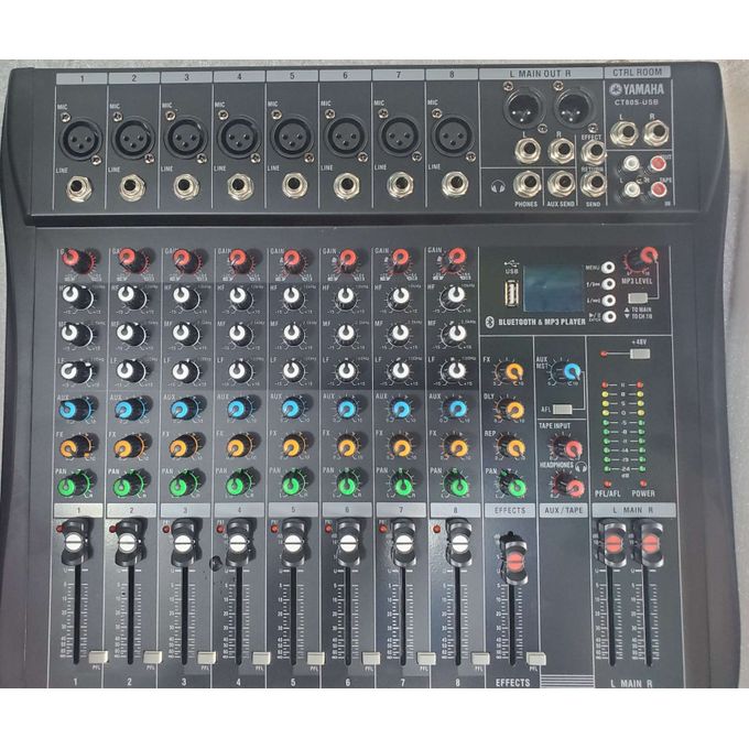 Yamaha 8ch Powered Mixer With Inbuilt Amp, Bluetooth Usb