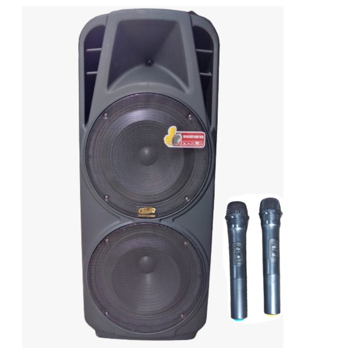 Amaz Double 15inches Rechargable Public Address System 7500W