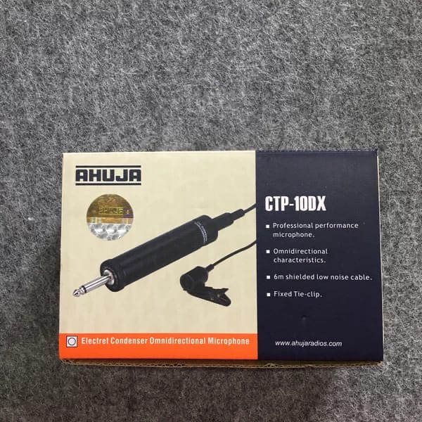 Ahuja CTP-10dx Tie-Clip Microphone