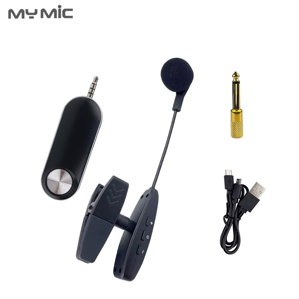 Rechargeable Saxophone Wireless Microphone System