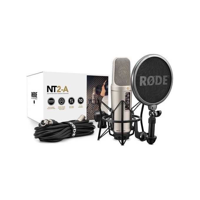 Rode NT2-A Studio Microphone + Boom Arm Table Mic Stand