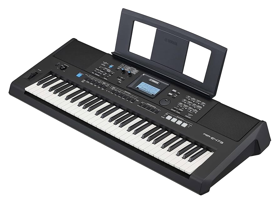Yamaha, PSR-E473 61-Key Portable Keyboard, Black