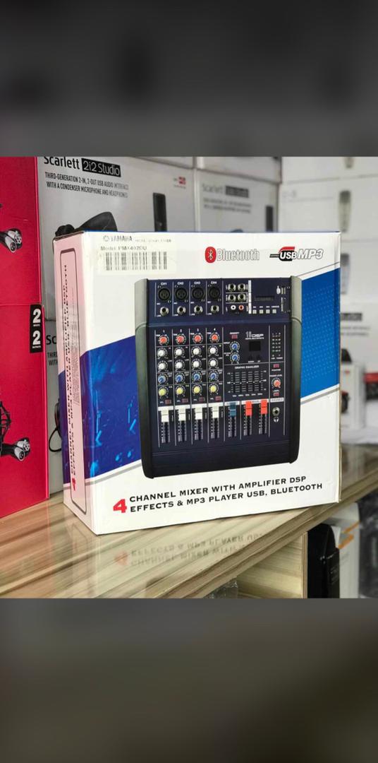 Yamaha 4 Channel Powered Mixer With Built-in Amp. USB, DSP