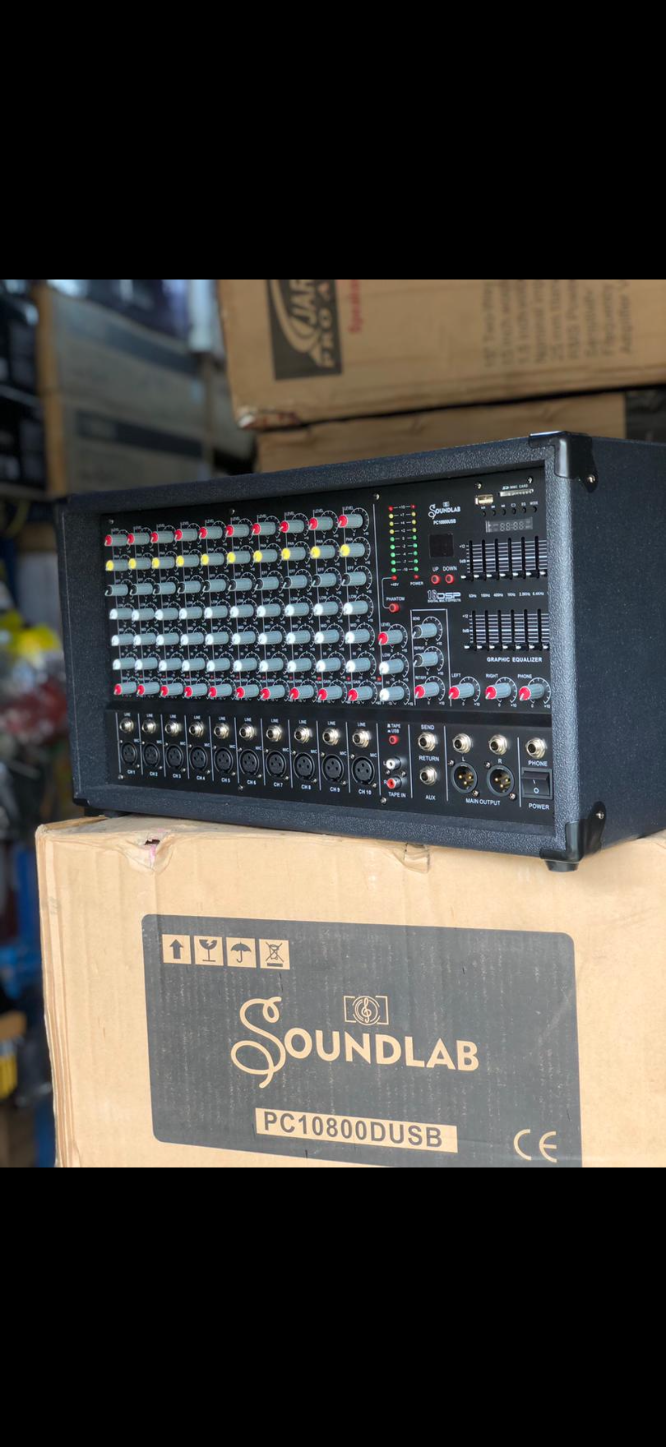 SOUNDLAB 10 Channels Mixer Amplifier