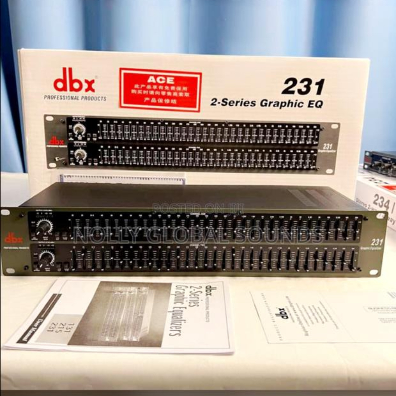 DBX 1231 Dual-channel, 31-band Graphic Equalizer, Black