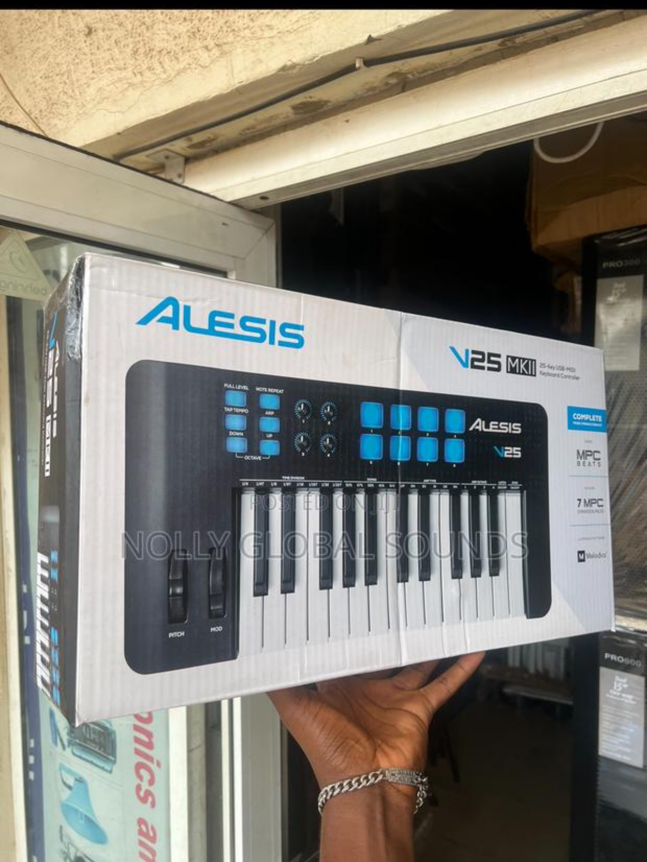 Alesis Midi Controller Keyboard V25 Mkii, Black