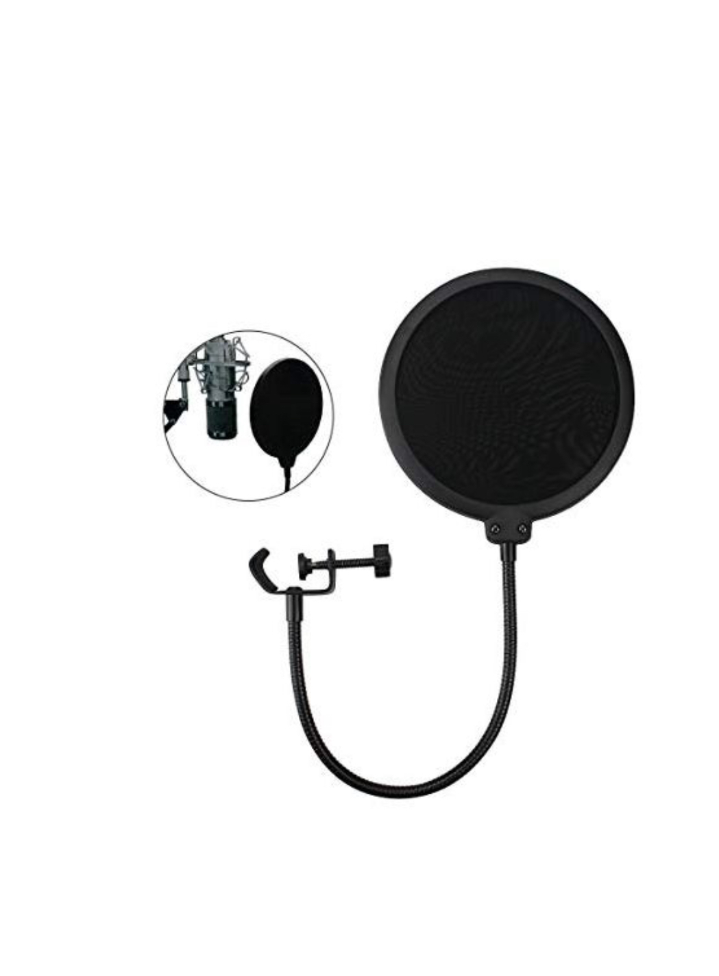 Studio Microphone Pop Filter Windscreen Mic Mask Shield